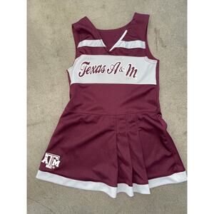 Texas A&M Aggies Youth Cheerleader Dress Maroon White Licensed